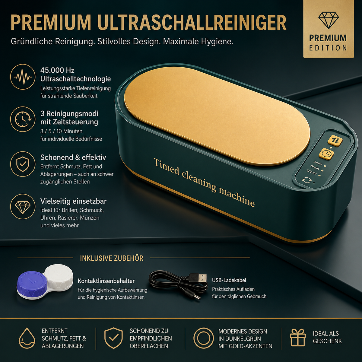 Premium Ultraschallreiniger