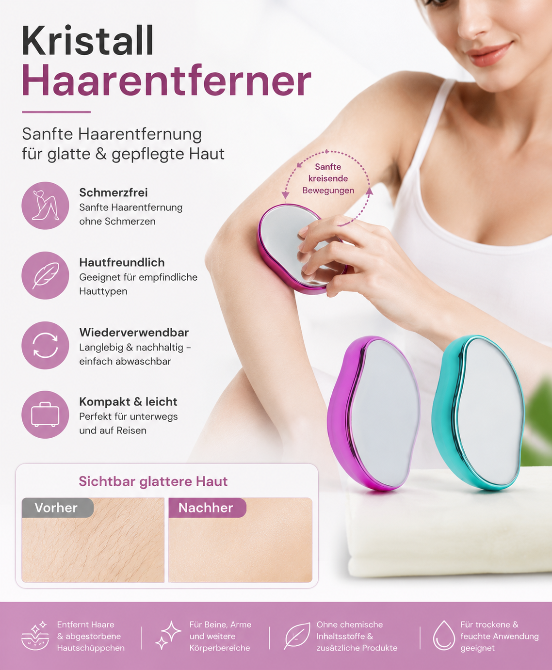 Kristall Haarentferner