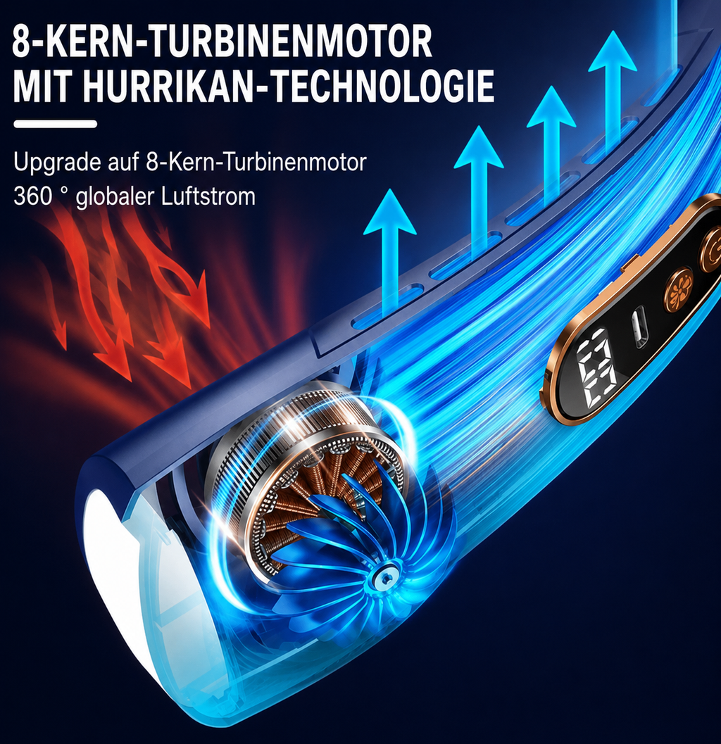 Tragbarer Nackenventilator