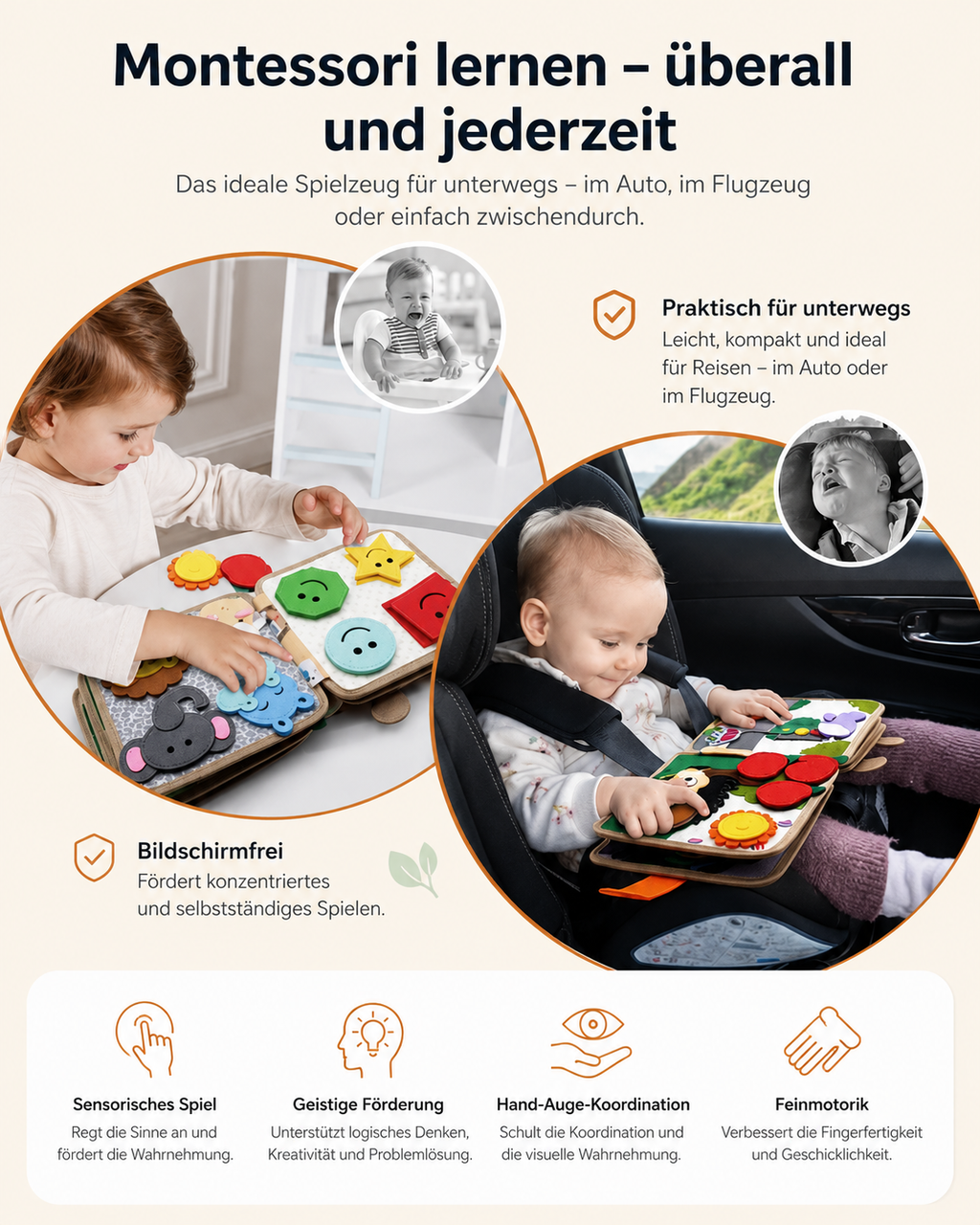 Montessori Fühlbuch – Spielerisch lernen