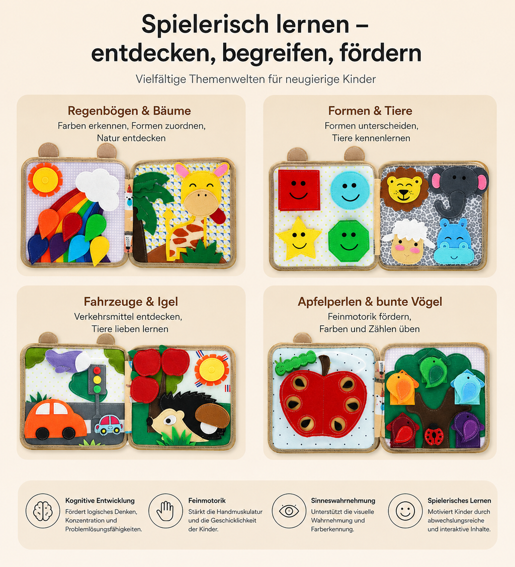 Montessori Fühlbuch – Spielerisch lernen