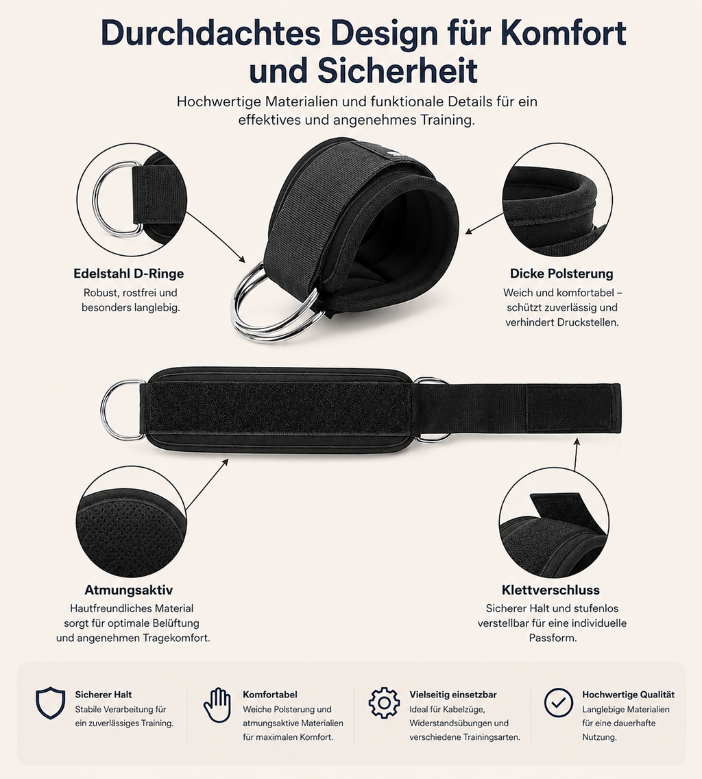 Knöchelgewichte/Widerstandsbänder m/w/d
