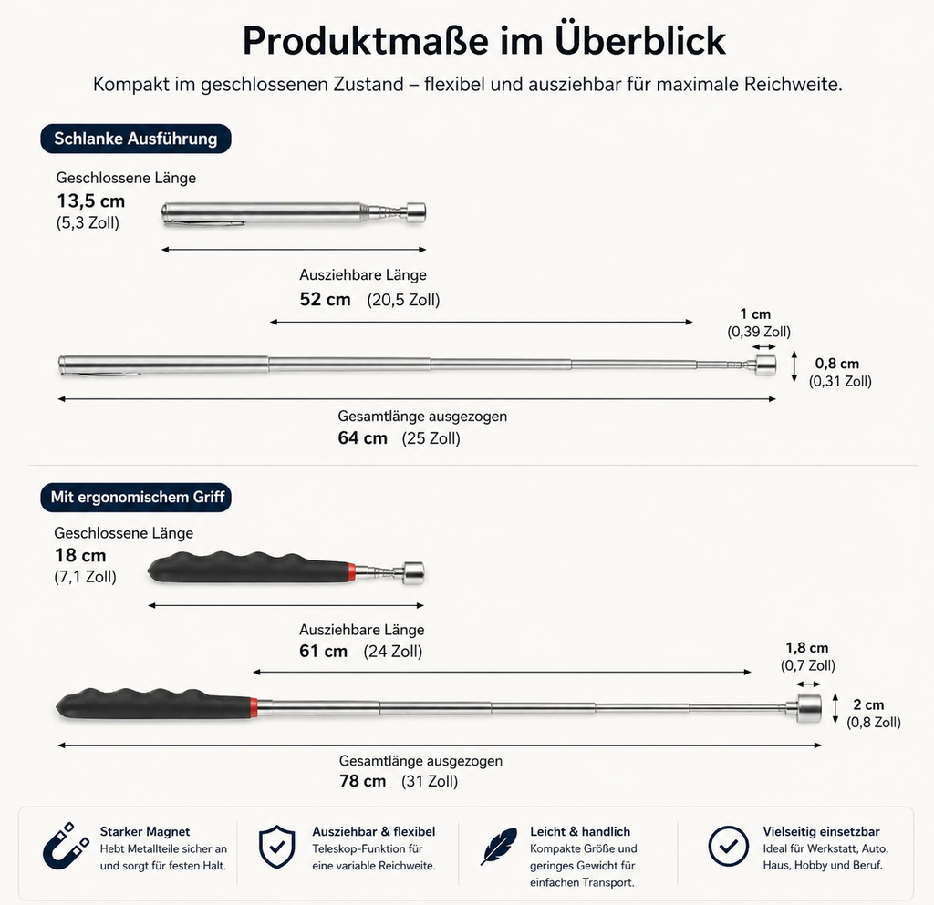 Teleskop-Magnetpflückwerkzeug