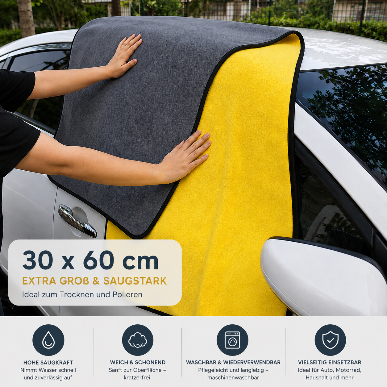 Mikrofaser Handtuch für Auto und Motorrad