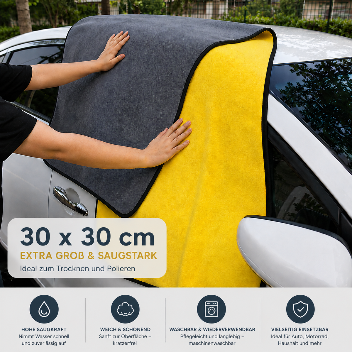 Mikrofaser Handtuch für Auto und Motorrad