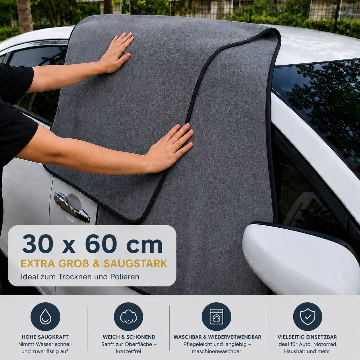 Mikrofaser Handtuch für Auto und Motorrad