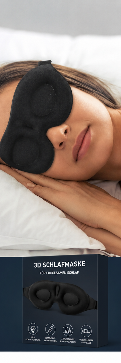 Ergonomisch verstellbare 3D-Augenmaske